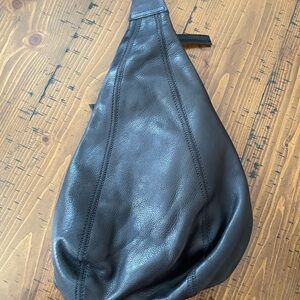 Latico Black Leather Crossbody Bag